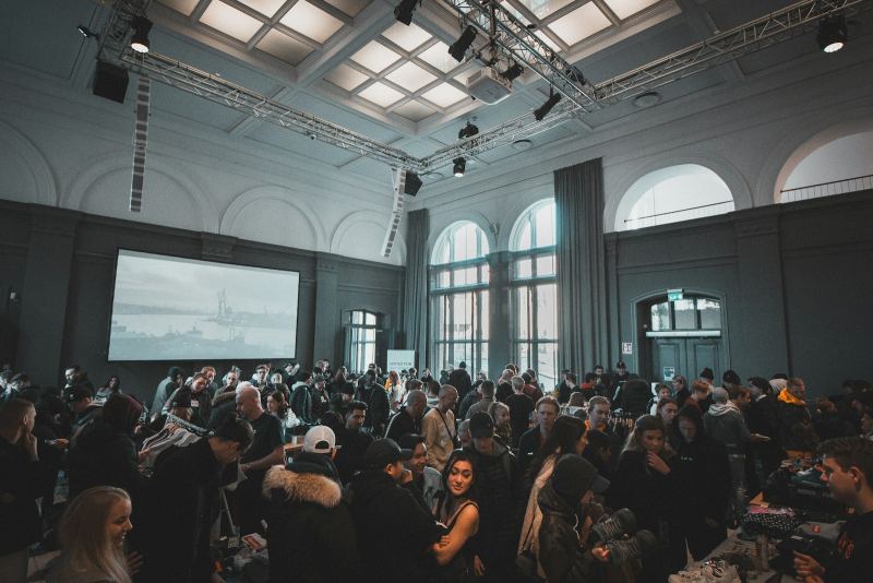 Audience gathered in a large event hall