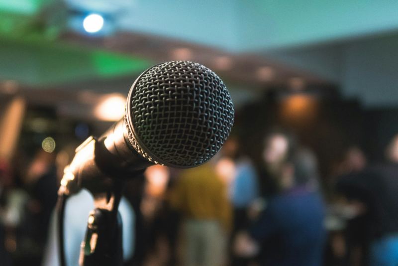 Microphone at an event